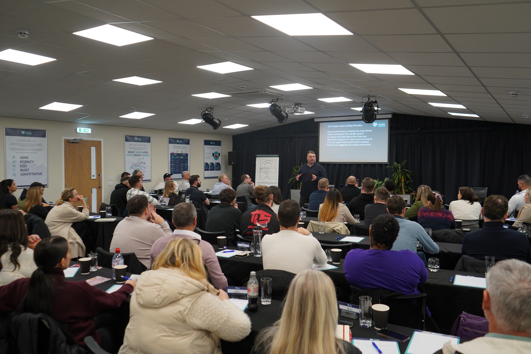 Matt Elwell training a sales team